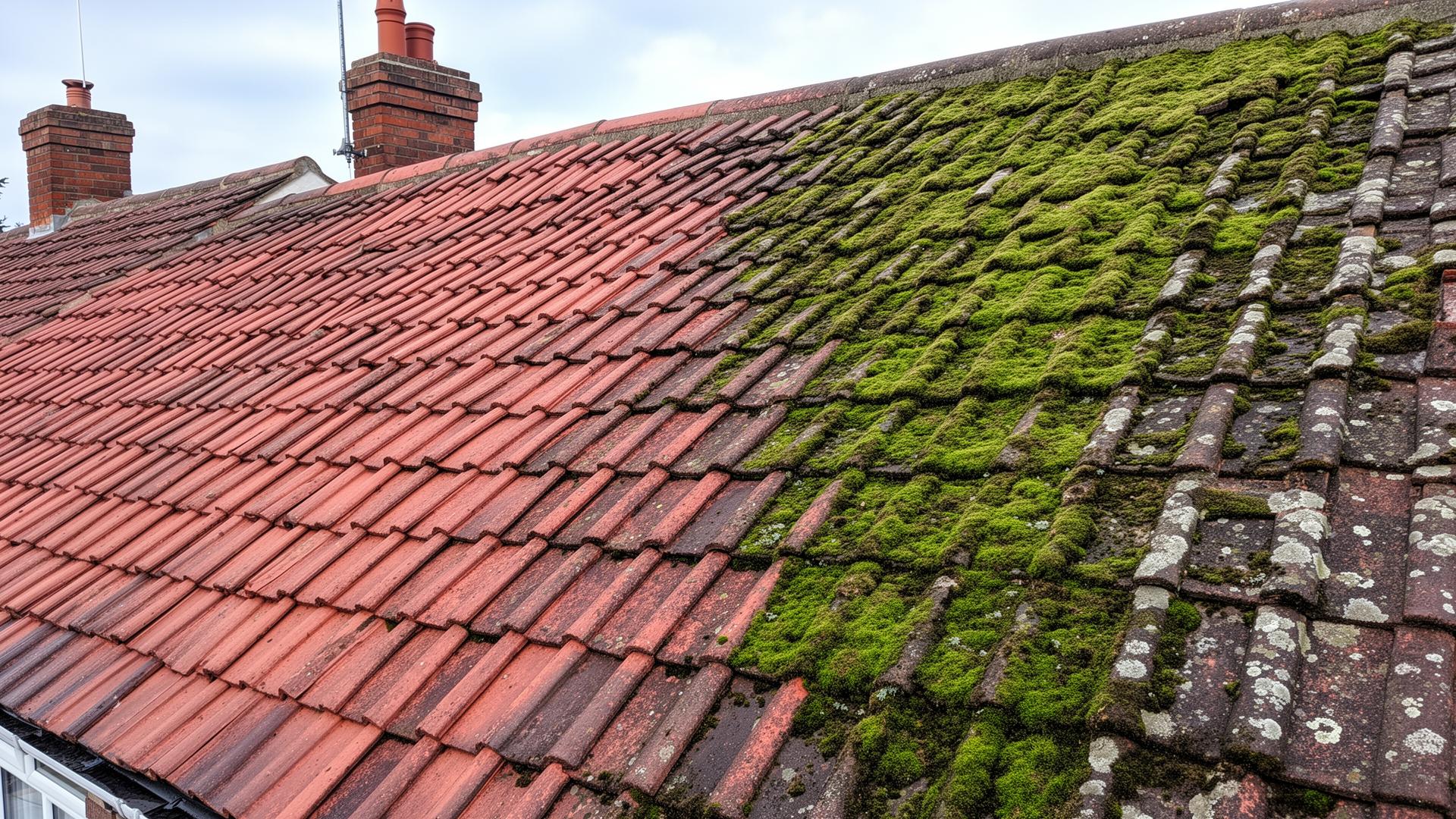 Professional roof cleaning services